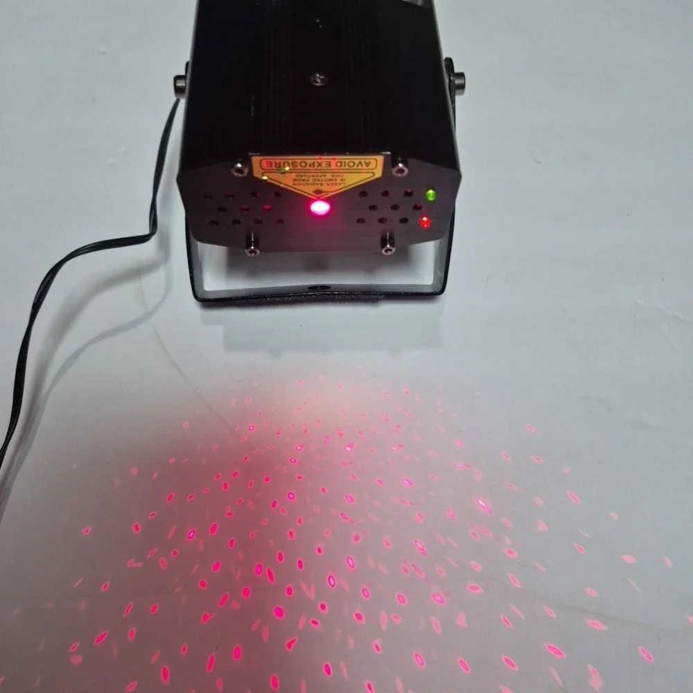 American DJ Micro Galaxian Laser Projector Unisex OS Black Red‎ Green Star